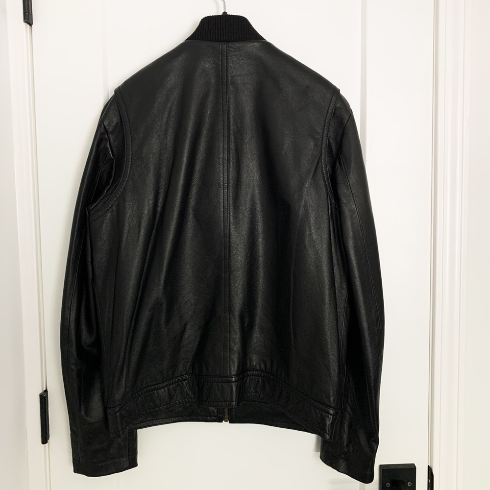Timo Weiland Men’s leather quilted bomber jacket - Picture 5 of 8